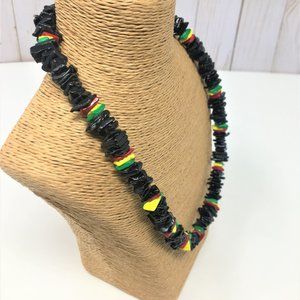 Bundle of 12 Rasta 18" Puka Shell Necklaces/Chokers - Hand Made